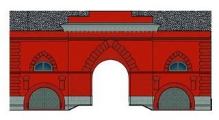 Фасад Николаевских (ныне – Южных) ворот Брестской крепости согласно архивным документам
